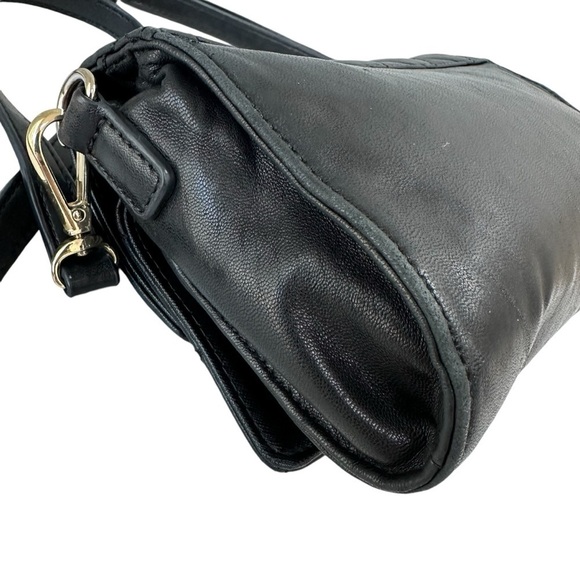 DKNY Black Quilted Crossbody Handbag, Soft Leather - Picture 10 of 14